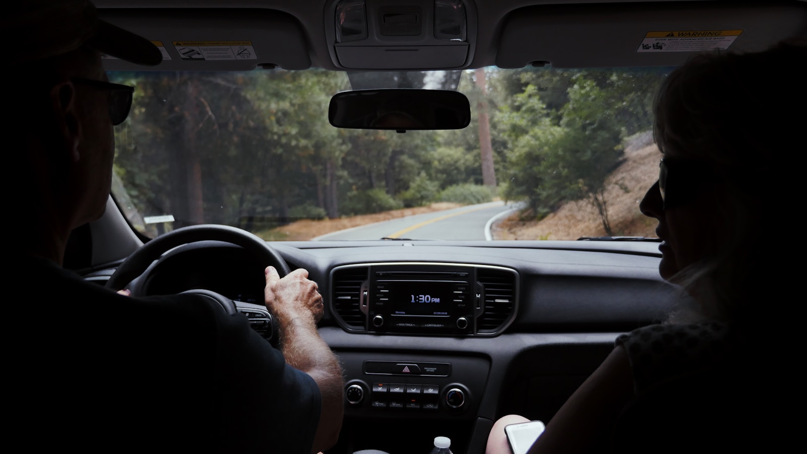 man driving auto